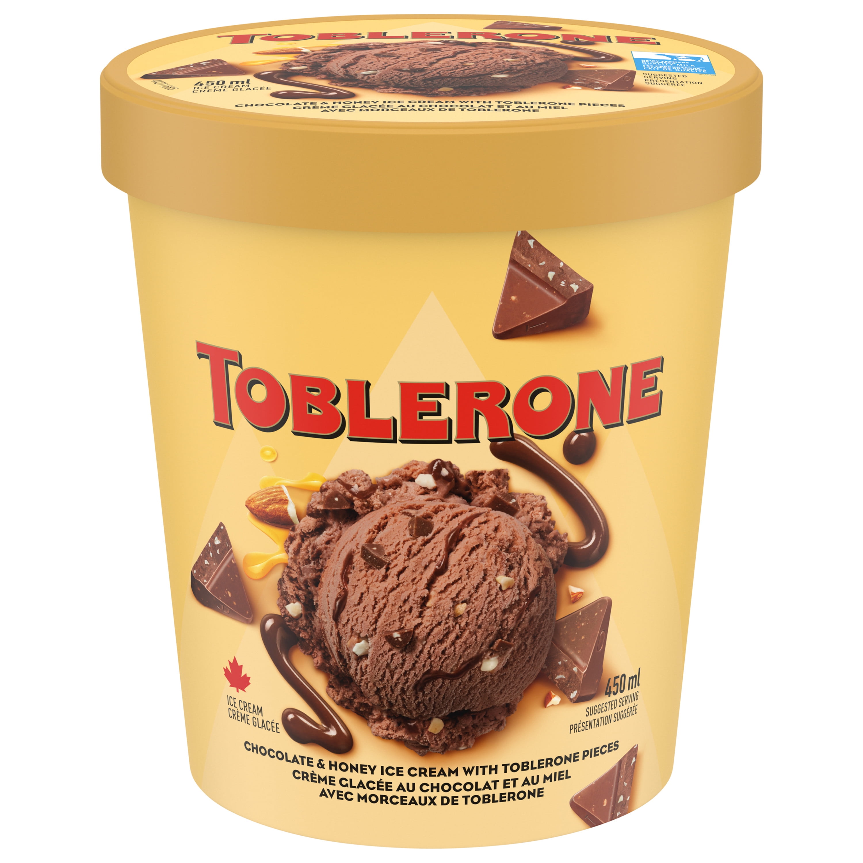 NESTLÉ Toblerone Ice Cream Tub 450 ml, NESTLE TOBLERONE TUB