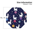 thumbnail image 3 of Bingfone Vintage Lama In Space Leather Drinks Coasters With Set Of 6,Suitable For Home Kitchen,Coffee Cup Coasters Home Gift, 3 of 9