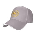 thumbnail image 7 of Lispipm Women Men Baseball Cap Adjustable Size Running Workouts Sun Hat Outdoor Activities Trucker Hats for All Season Grey, 7 of 7