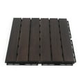 thumbnail image 2 of 3rd Street Inn Acacia Wood Deck Tiles - Ebony Finish - Straight - 10 Pack, 2 of 5