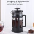 thumbnail image 3 of French Press, Easy To Clean Super Long Glass French Press Teapot  for Home, 3 of 8