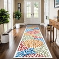 thumbnail image 2 of MeyJey 2'x10' Runner Rug for Hallways, Traditional Non Slip Machine Washable Area Rugs Vintage Floor Carpet for Bedroom/Living/Laundry Room, Cream/Tan, 2 of 12