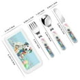 thumbnail image 2 of Zufioo A Funny Little Dalmatian Puppy Print Children's Knife, Fork and Spoon Three-Piece Set, Toddler Safety Cutlery with Outer Box Suitable for Home and Kindergarten Use, 2 of 8