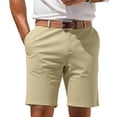 thumbnail image 2 of Aimik Men's Golf Chino Shorts Belted Waist Slant Pockets Wrinkle-Resistant Summer Shorts for Business Casual Work Holiday, 2 of 6