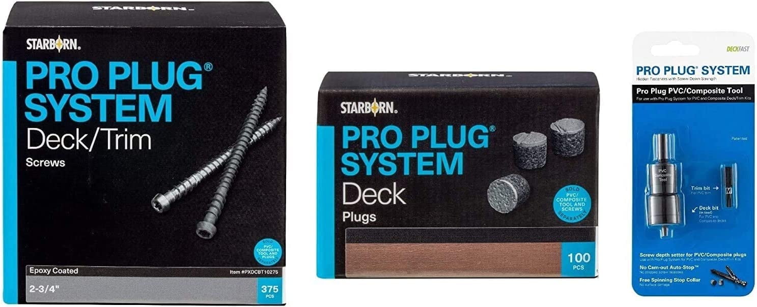 Starborn Pro Plug System Kit for PVC Composite Decking Trex Transcend