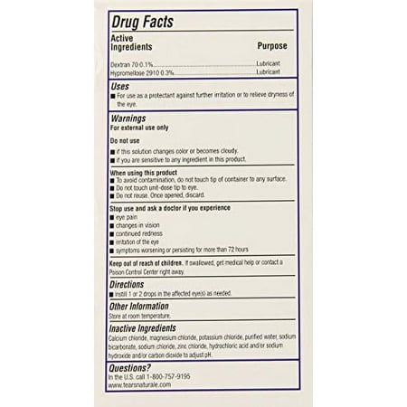 Bion Tears Lubricant Eye Drops-0.015 oz, 28 ct Single Use Vials, 2 pk