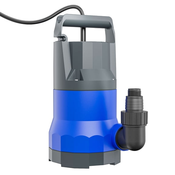 Water Pump 1/2HP Submersible Sump Pump 3000GPH Portable Electric Water Pump Utility Pump for Pool Draining Flood Basement Hot Tub Pond