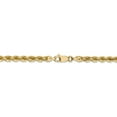 thumbnail image 4 of 14k Yellow Gold 4mm Solid Plain Rope Chain w/ Lobster Clasp 22", 4 of 5