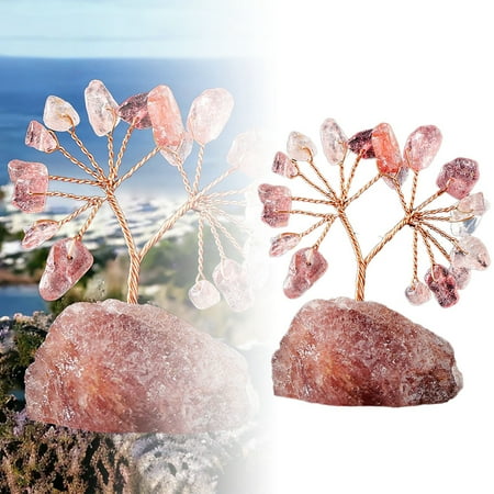 

Eudgs Natural Stone Tree Decoration Energy Tree Decoration Colorful Natural Stone Tree Decoration With Base Meditation Handmade Ornaments A Ornament Sparkly Ornament Ornament for Christmas Trees
