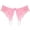 Pink, variant on Lingerie for Women Open Panties Lace Briefs for Women Low Waist Crotch Open Design with Underwear and Delicate Trim Hot Pink One Size