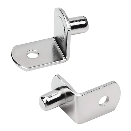 LAMIRO Shelf Support Pegs,1/4 Inch (6.35mm) Metal Shelf Pins for Wood Shelves Adjustable Shelf Brackets L-Shaped Clips with Silicone Sleeve for Kitchen Bookcase Cabinet Furniture Support