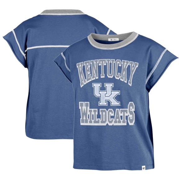 Women's '47 Royal Kentucky Wildcats Sound Up Maya Cutoff T-Shirt