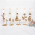 thumbnail image 2 of AMERTEER Retro Christmas Decorations Creative Candlestick Decoration Christmas Items Iron Candlestick, 2 of 11
