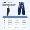 thumbnail image 4 of Fotbe Christmas Blue Pantalones de Pijama para Hombre, Pantalones de Dormir, Pantalones de Casa con Cintura Ajustable y Bolsillos-X-Large, 4 of 6