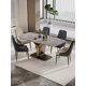 thumbnail image 3 of Italian luxury natural super crystal table chair combination marble rectangular table simple modern My Lux Decor Round, 3 of 8