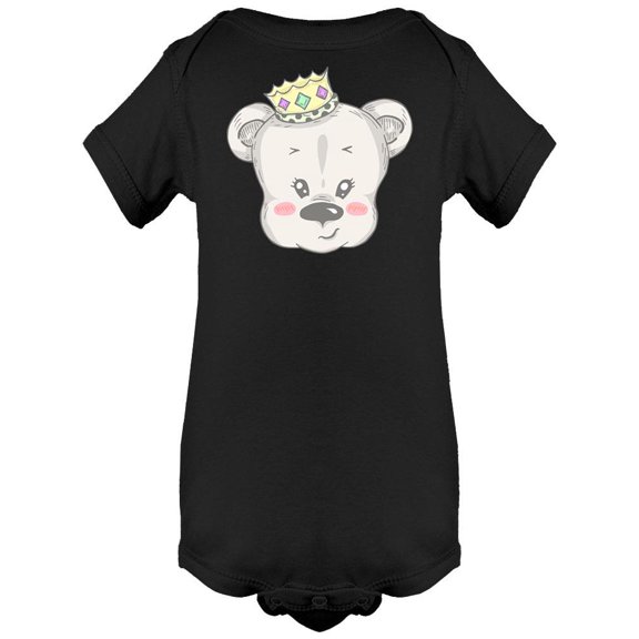 Cute Teddy Bear With Crown Bodysuit Infant -Image by Shutterstock,  18 Months