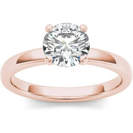 1 Carat T.W. Diamond Solitaire 14kt Rose Gold Engagement Ring