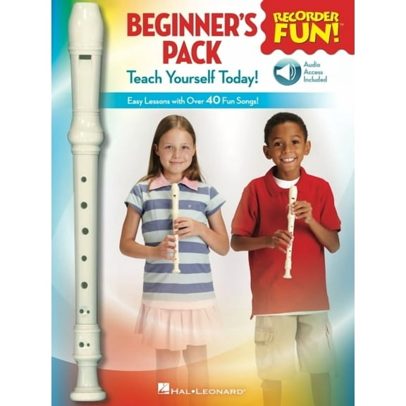 Recorder Fun! Beginner's Pack with Flute: Teach Yourself Today - Easy Lessons with Over 40 Fun Songs!, (Paperback)