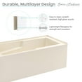 thumbnail image 6 of Voltaire 60" x 32" Left-Hand Drain Alcove Bathtub with Apron in Bisque, 6 of 9