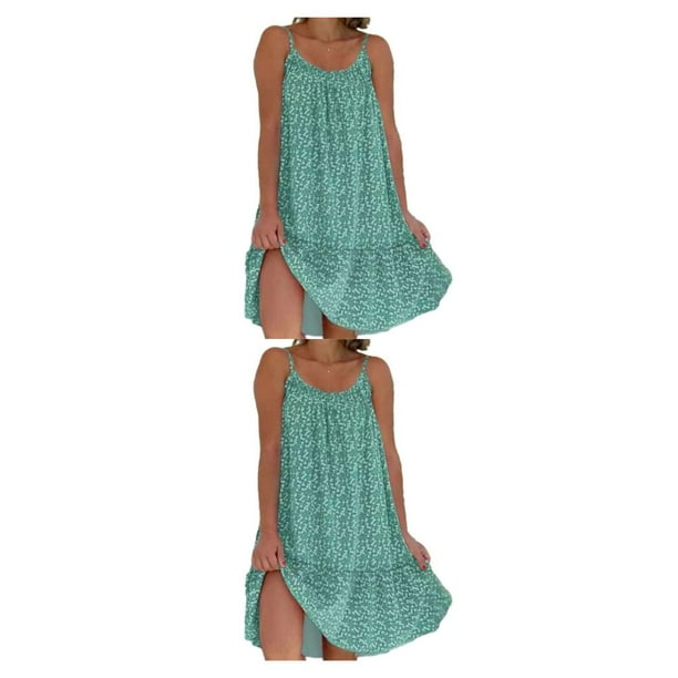 Qarigey Ropa de verano de moda para mujer, vestido bohemio con hombros descubiertos, vestido de fibra multifunción y elegante para mujer, Type7 NO7