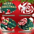 thumbnail image 4 of Festive Christmas Banner Colorful Holiday Backdrop Candy Cane Decor Snowflake Pattern Festive Background for Christmas Party Indoor Celebration Holiday Decoration, 4 of 9