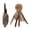 C, variant on PrimeGo 2Pcs Furry Ball Cat Toys Faux Rabbit Fur Cat Kicker Toys Natural Gall Fruit Fluffy Bunny Kick Cat Toy for Indoor Kitten Hunting Chasing