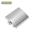 thumbnail image 3 of Uxcell 6oz 168ml Stainless Steel Hip Flask for Camping Hiking Outdoor Activity, Silver, 3 of 6
