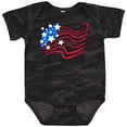 thumbnail image 3 of Inktastic Stylized American Flag Fourth of July Boys or Girls Baby Bodysuit, 3 of 5