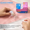 thumbnail image 3 of BAZIC Crystal Clear Tape w/ Dispenser 3/4" X 500", Glossy Finish, (3/Pack), 2-Packs, 3 of 7