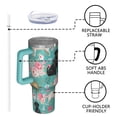 thumbnail image 4 of OBREWU Labrador Dogs with Flowers Tumbler with Handle and Lid,Labrador Dogs with Flowers 40oz Double Wall Vacuum Insulated Tumbler,Cups Gift for Women and Men, 4 of 7