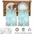 thumbnail image 5 of Coastal Kitchen Towels Set of 1, Summer Nautical Beach Coral Starfish Blue Ombre Absorbent Dish Towels for Kitchen, Microfiber Hand Towel, Quick Drying Tea Towel for Cleaning Decorative Dishcloths, 5 of 7