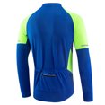 thumbnail image 4 of Men's Basic Riding Jerseys Full Zipper Long Sleeves Bike Shirt with Reflective Strips Lightweight Breathable Biking Jersey for Men, 4 of 9