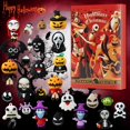 thumbnail image 4 of Calendario de Adviento de Navidad, Noche de Miedo, figuras de Terror, llega, Halloween, regalos de Navidad para niños, calendario de cuenta regresiva de 24 días, 4 of 4