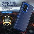 thumbnail image 3 of NIFFPD Samsung A53 5G Case,Galaxy A53 5G Case, Dual Layer Heavy-Duty Rugged Shockproof Anti-Drop Protective Case for Samsung Galaxy A53 5G Dark Blue, 3 of 6
