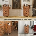 OmySalon 4-Layer Salon Storage Cabinet, Hairdresser Furniture, Rustic ...