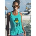 thumbnail image 2 of Graffiti Style Melty Face Racerback Tank Women -Image by Shutterstock, Female x-Large, 2 of 4