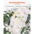 thumbnail image 4 of VEVOR Artificial Wedding Arch Flowers Kit White With 2 Pcs Flowers 1 Pcs Drapes, 4 of 9