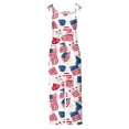 thumbnail image 2 of Jamicy Wide Leg Jumpsuits for Women Independence Day Print Overalls Summer Sleeveless Backless Loose Jumpsuits Adjustable Strap with Pockets, 2 of 5
