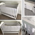 thumbnail image 3 of Breathable Mesh Crib Bumpers 4 Sides Anti-Collision for Baby Bed - White,, 3 of 5