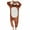 Brown Reindeer, variant on SWEETXIN Adult Cat Unisex Onesie Pajamas Halloween Cosplay Costume Suit for Women and Men Jumpsuit SizeM