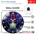 thumbnail image 3 of Decorative Clocks: Bodybuilder Glass Wall Clock ，Bodybuilder Gym Wall Art  Wall Clock for Home Decor, Christmas Gift for Bedroom, Game Room, Man Cave, Party Decor, Gym Lover Gift.Room Wall Decor, 3 of 8