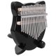 thumbnail image 2 of Kalimba Thumb Piano 17 teclas, piano de dedo portátil con estuche y caja de regalo de martillo sintonizador para ni?os y adultos principiantes(Negro) Unbranded 1311200015912, 2 of 7