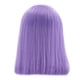 thumbnail image 2 of Pelucas con flequillo para mujer, peluca ondulada suelta, peluca frontal de encaje, peluca de cabello liso de longitud media, peluca morada de estilo corto, cabello largo, 2 of 5