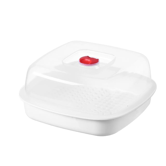Danhjin Steamer New Round Plastic Microwave Steamerss Steamerss Rack Kitchen Utensils Kitchen Gadgets