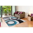 thumbnail image 2 of MDA Home Orelsi Gray/Blue Contemporary Polypropylene Area Rug - 2'1" x 3'3", 2 of 4