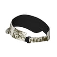 thumbnail image 2 of Daiia Cows Grazing On Meadow Pattern Sport Sun Visor Hats Visor Cap Adjustable Empty Top Baseball Cap Cotton Ball Caps for Women and Men, 2 of 7