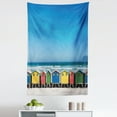 thumbnail image 1 of Travel Tapestry, Colorful Bathhouses at Muizenberg Cape Town South Africa Standing in a Row Touristic, Fabric Wall Hanging Decor for Bedroom Living Room Dorm, 5 Sizes, Multicolor, by Ambesonne, 1 of 1