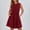 Wine, variant on TAGOLD Womens Camis Sleeveless Dress Crew Neck Waist Ruffle Casual Summer Daily Outfit