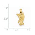 thumbnail image 3 of 14k Yellow Gold Eagle Landing Pendant Charm, 3 of 4