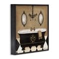 thumbnail image 2 of Stupell Industries Traditional Elegant Bathtub & Chandelier Black Framed Giclee Art, 12 x 12, by Janet Tava, 2 of 8